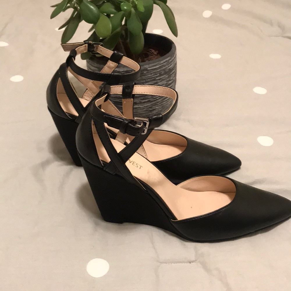 Nine West Ankle Strap Wedges